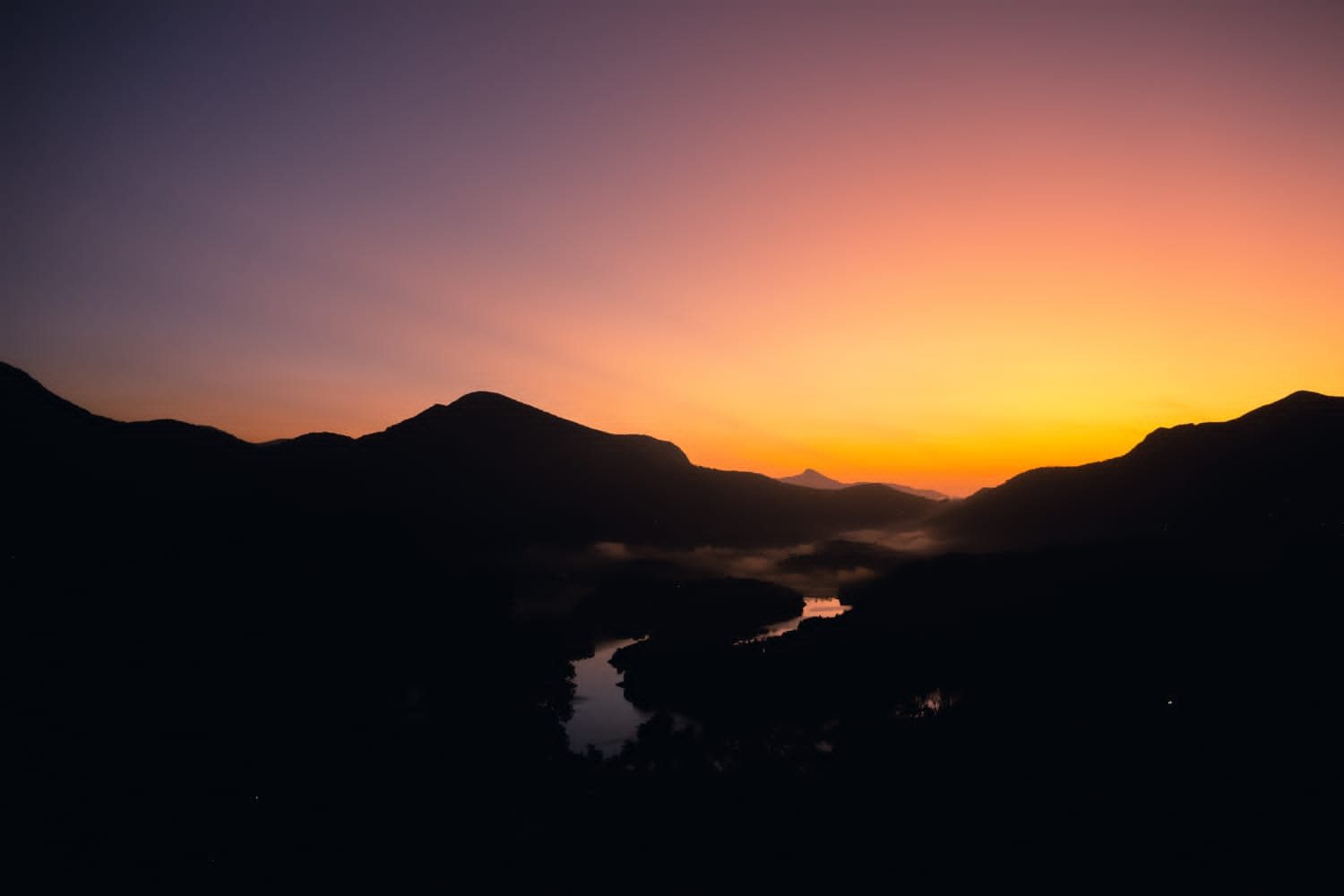 The reservoir at dusk